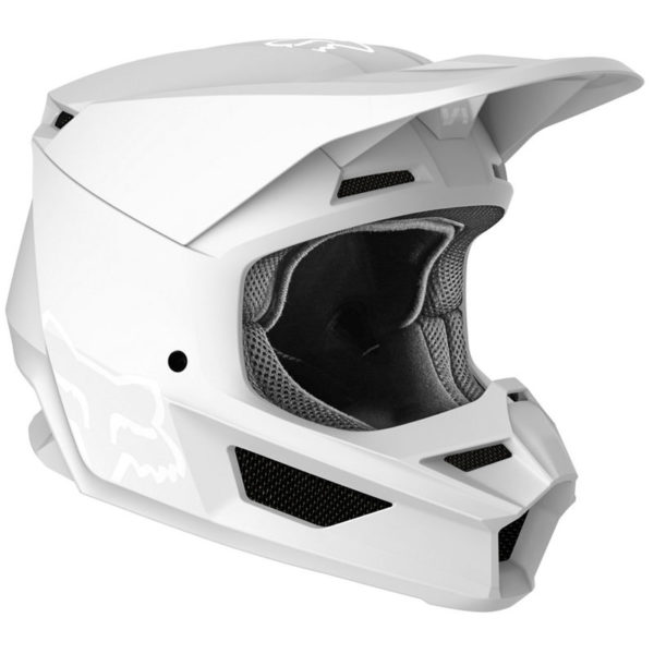 Мотошлем Fox V1 Matte Helmet White S 5556cm