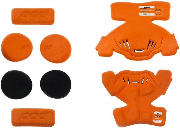 Вставки мягкие левого наколенника подросткового POD K1 YTH MX Pad Set Left Orange M