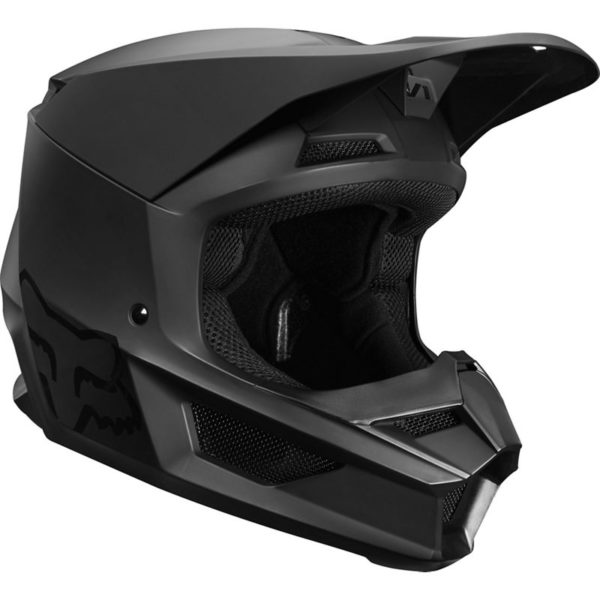 Мотошлем подростковый Fox V1 Matte Youth Helmet Black YL 5152cm