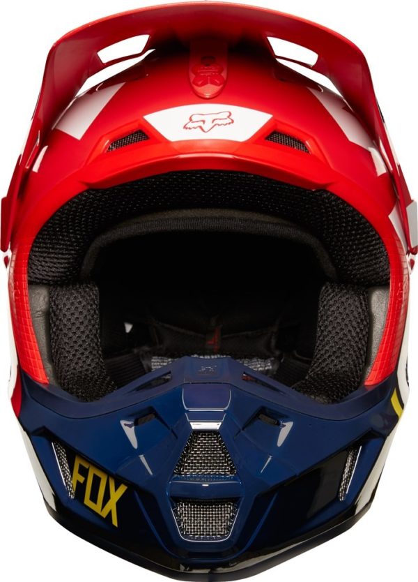 Мотошлем Fox V2 Preme Helmet NavyRed XS 5354cm